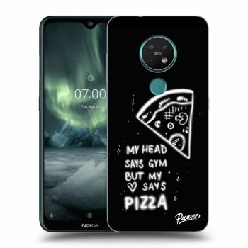 Picasee fekete szilikon tok az alábbi mobiltelefonokra Nokia 7.2 - Pizza