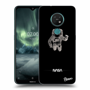Picasee fekete szilikon tok az alábbi mobiltelefonokra Nokia 7.2 - Astronaut Minimal
