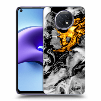 Szilikon tok erre a típusra Xiaomi Redmi Note 9T - Black Gold 2