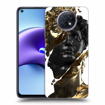 Szilikon tok erre a típusra Xiaomi Redmi Note 9T - Gold - Black