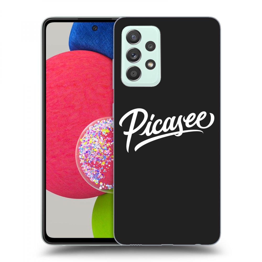 Picasee fekete szilikon tok az alábbi mobiltelefonokra Samsung Galaxy A52s 5G A528B - Picasee - White