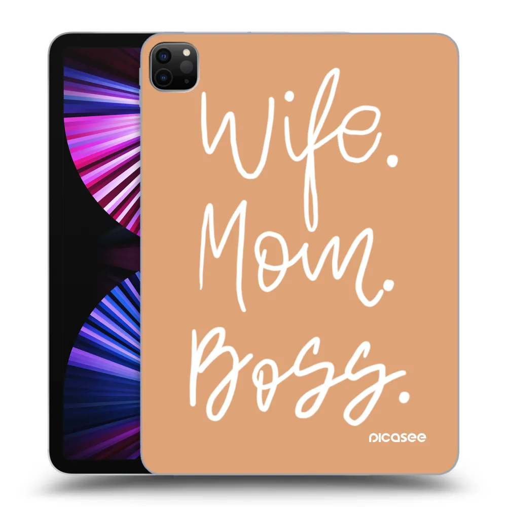 Picasee fekete szilikon tok az alábbi táblagépre Apple iPad Pro 11" 2021 (3.gen) - Boss Mama
