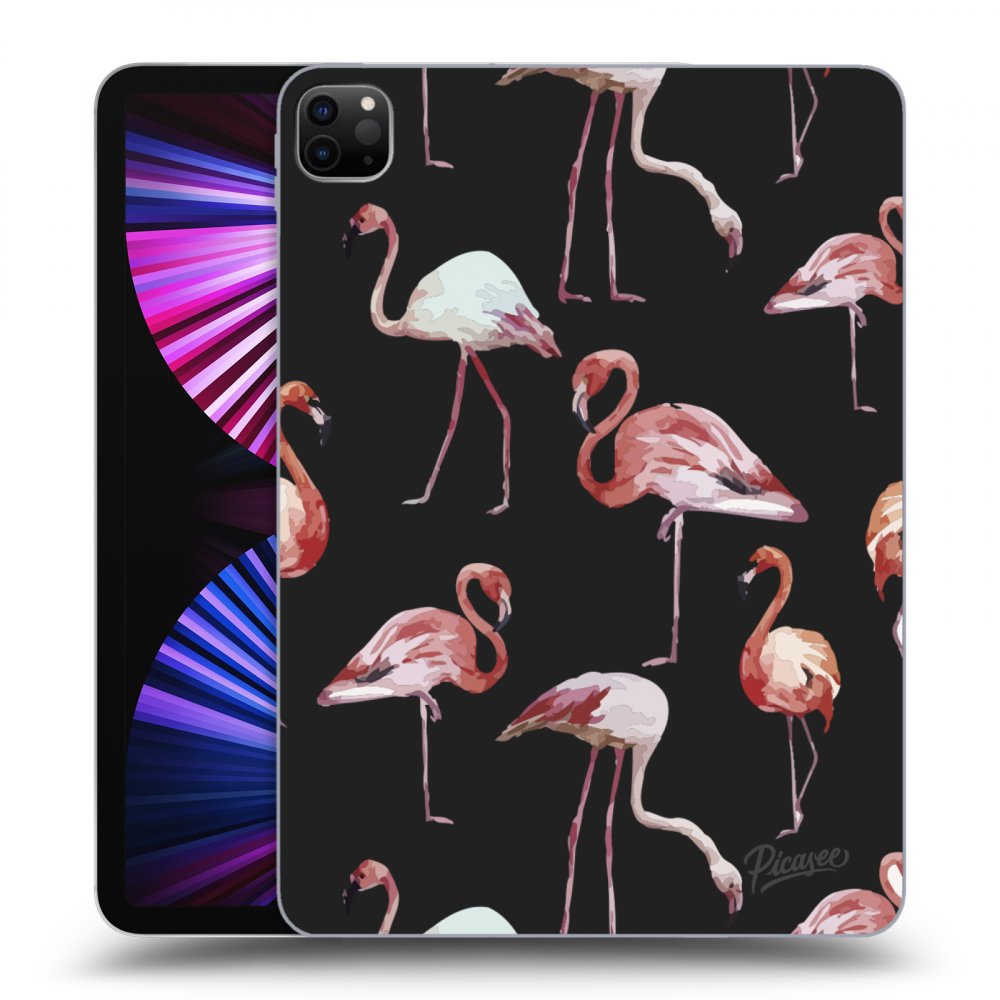 Picasee fekete szilikon tok az alábbi táblagépre Apple iPad Pro 11" 2021 (3.gen) - Flamingos