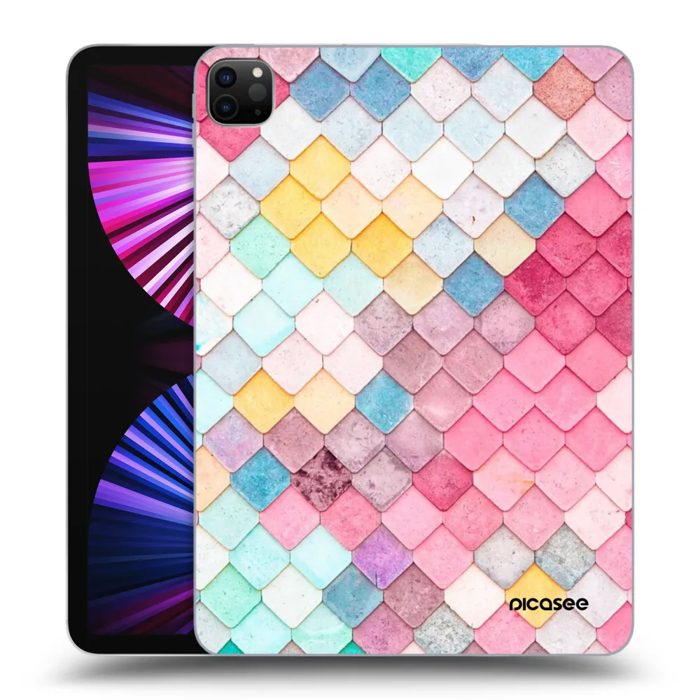Picasee fekete szilikon tok az alábbi táblagépre Apple iPad Pro 11" 2021 (3.gen) - Colorful roof