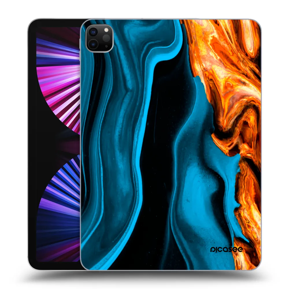 Picasee fekete szilikon tok az alábbi táblagépre Apple iPad Pro 11" 2021 (3.gen) - Gold blue