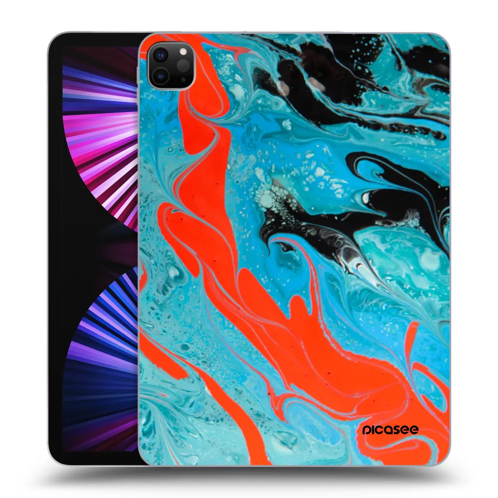 Picasee fekete szilikon tok az alábbi táblagépre Apple iPad Pro 11" 2021 (3.gen) - Blue Magma
