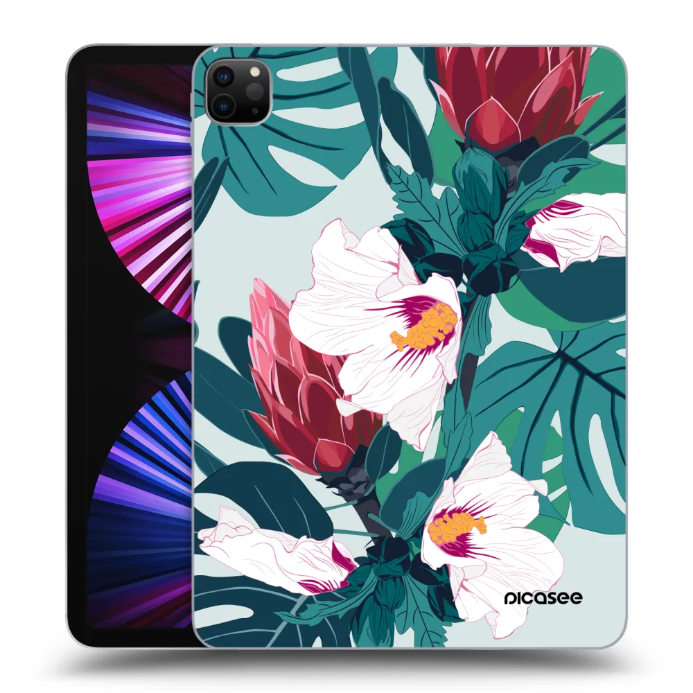 Picasee fekete szilikon tok az alábbi táblagépre Apple iPad Pro 11" 2021 (3.gen) - Rhododendron