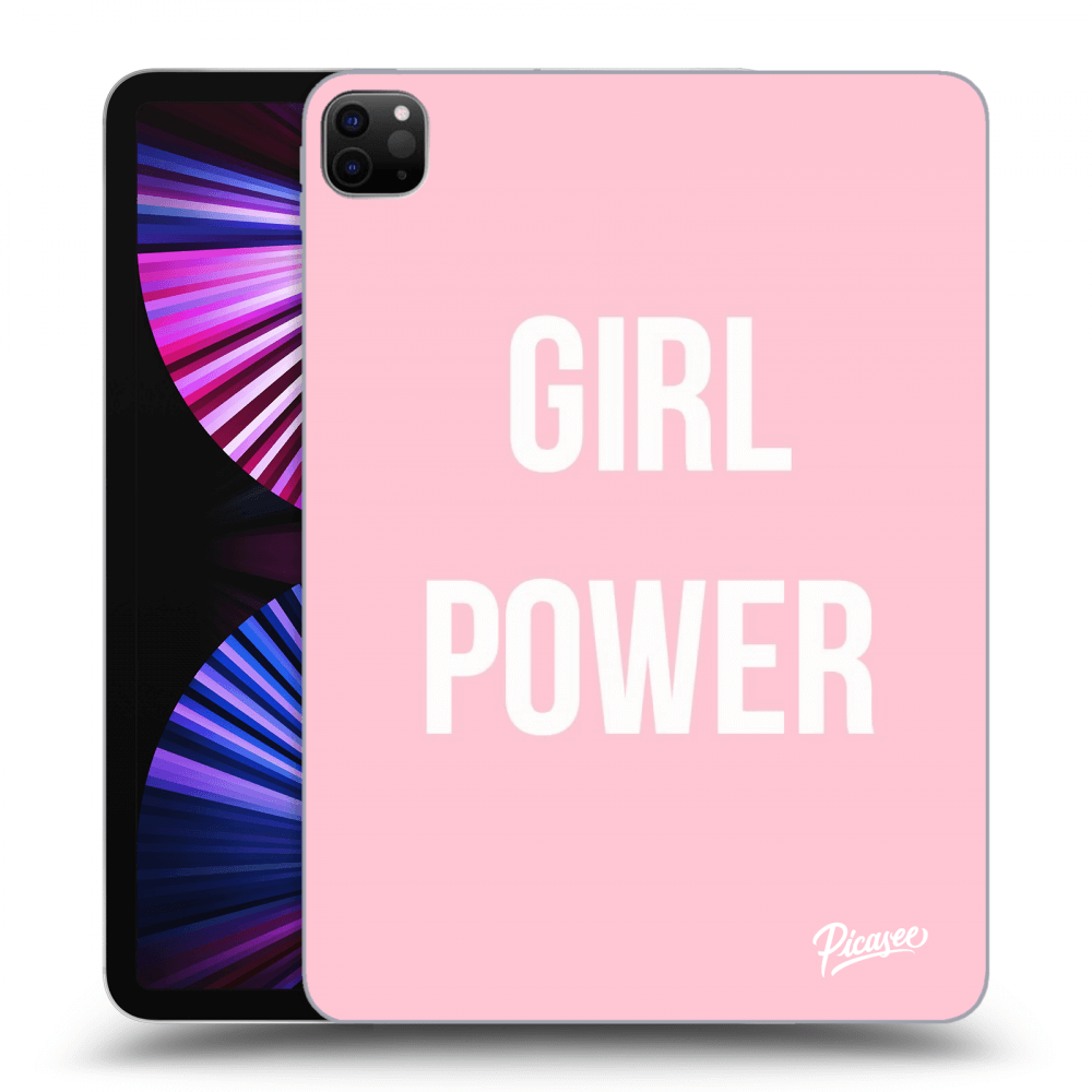 Picasee fekete szilikon tok az alábbi táblagépre Apple iPad Pro 11" 2021 (3.gen) - Girl power