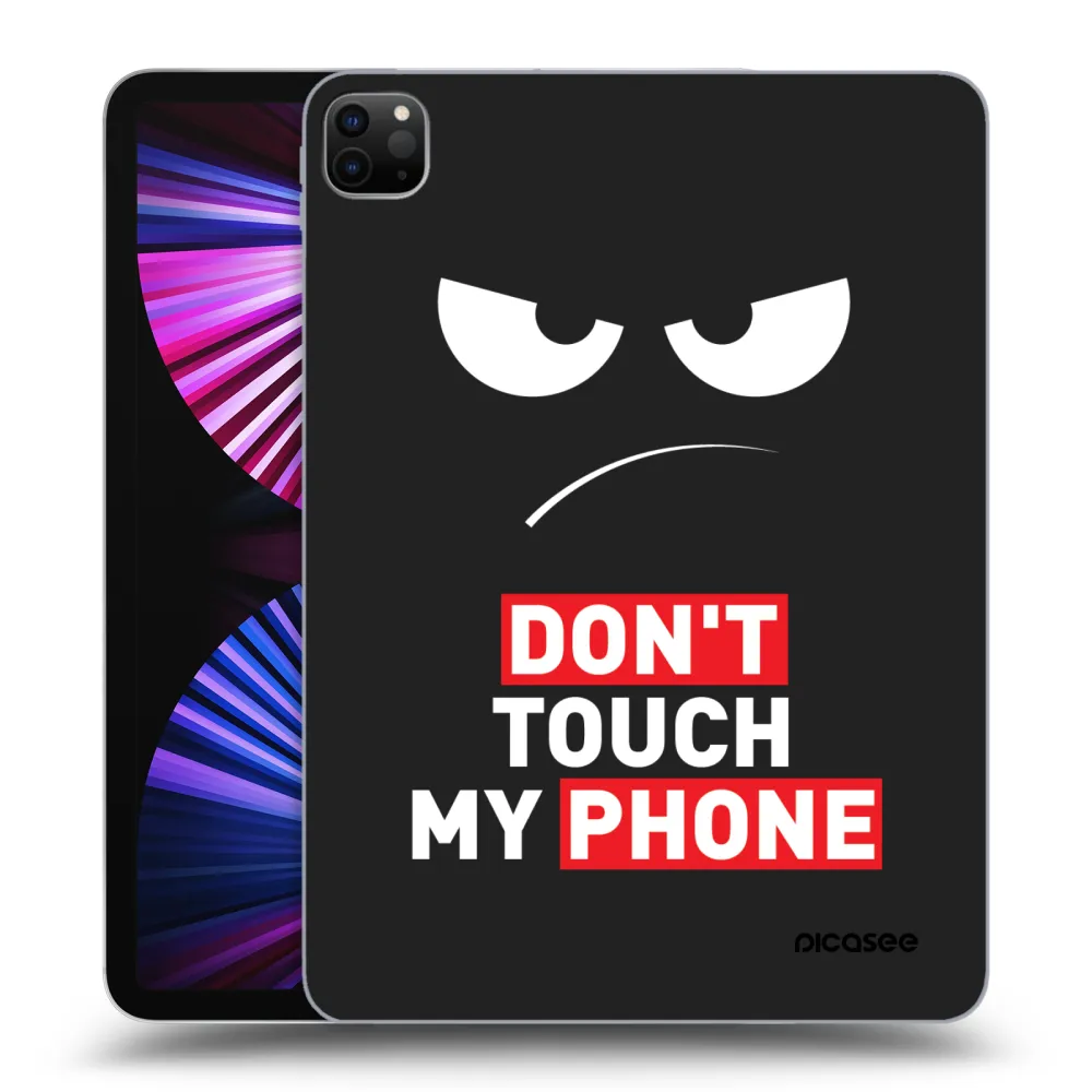 Picasee fekete szilikon tok az alábbi táblagépre Apple iPad Pro 11" 2021 (3.gen) - Angry Eyes - Transparent