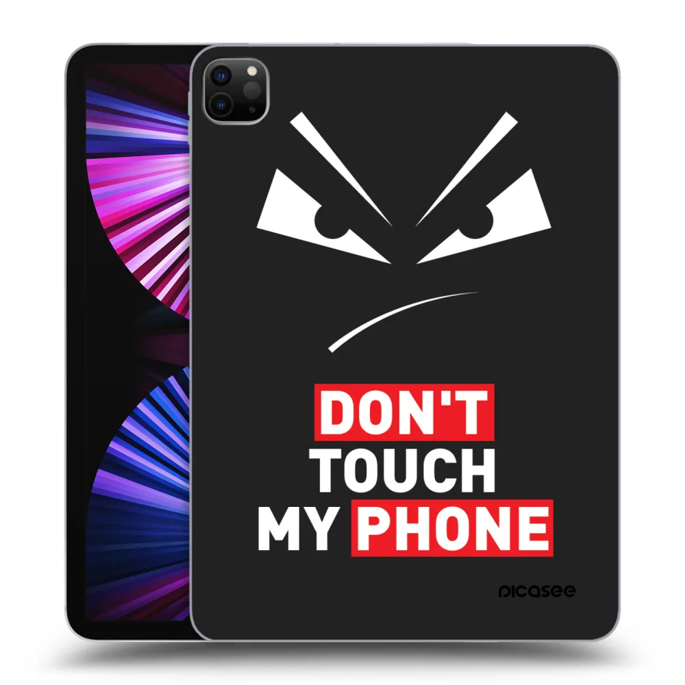Picasee fekete szilikon tok az alábbi táblagépre Apple iPad Pro 11" 2021 (3.gen) - Evil Eye - Transparent