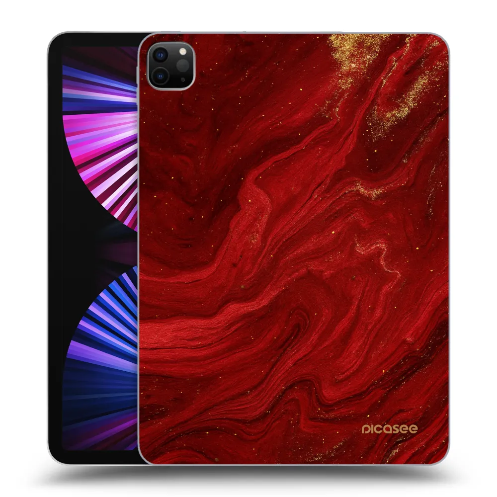 Picasee fekete szilikon tok az alábbi táblagépre Apple iPad Pro 11" 2021 (3.gen) - Red