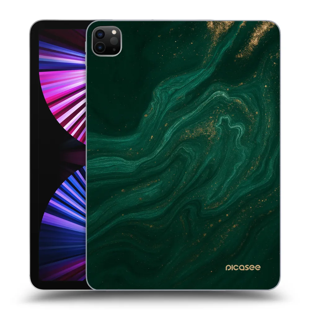 Picasee fekete szilikon tok az alábbi táblagépre Apple iPad Pro 11" 2021 (3.gen) - Green