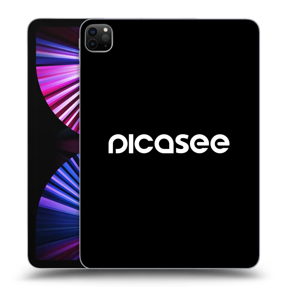 Picasee fekete szilikon tok az alábbi táblagépre Apple iPad Pro 11" 2021 (3.gen) - Picasee - new logo - white