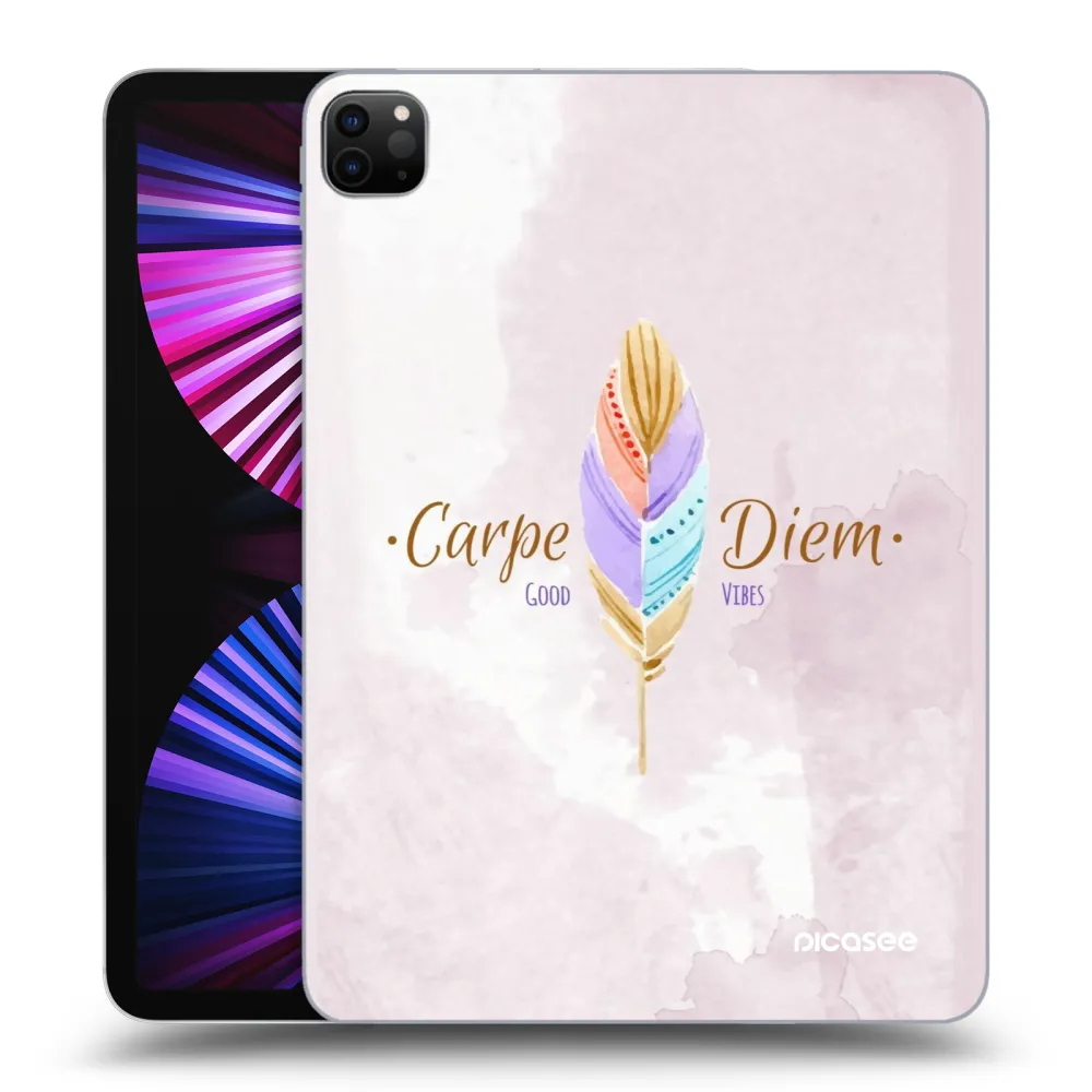 Picasee fekete szilikon tok az alábbi táblagépre Apple iPad Pro 11" 2021 (3.gen) - Carpe Diem
