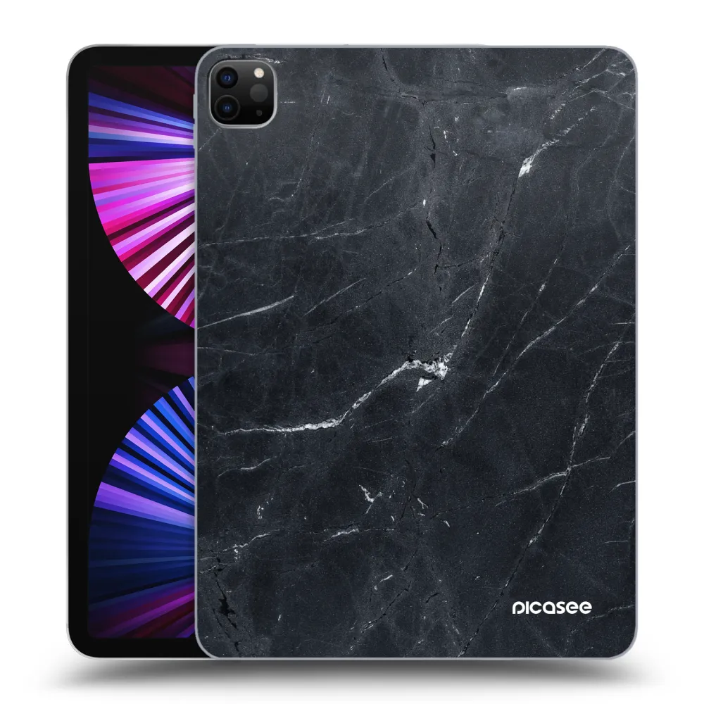 Picasee fekete szilikon tok az alábbi táblagépre Apple iPad Pro 11" 2021 (3.gen) - Black marble