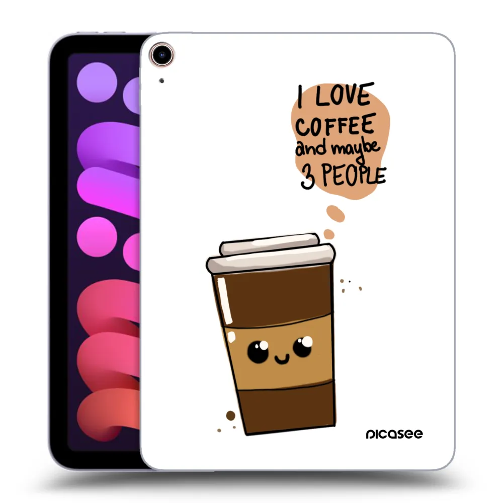Picasee átlátszó szilikon tok az alábbi táblagépre Apple iPad mini 2021 (6. gen) - Cute coffee