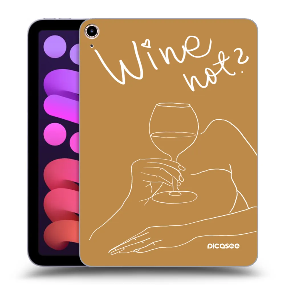 Picasee átlátszó szilikon tok az alábbi táblagépre Apple iPad mini 2021 (6. gen) - Wine not