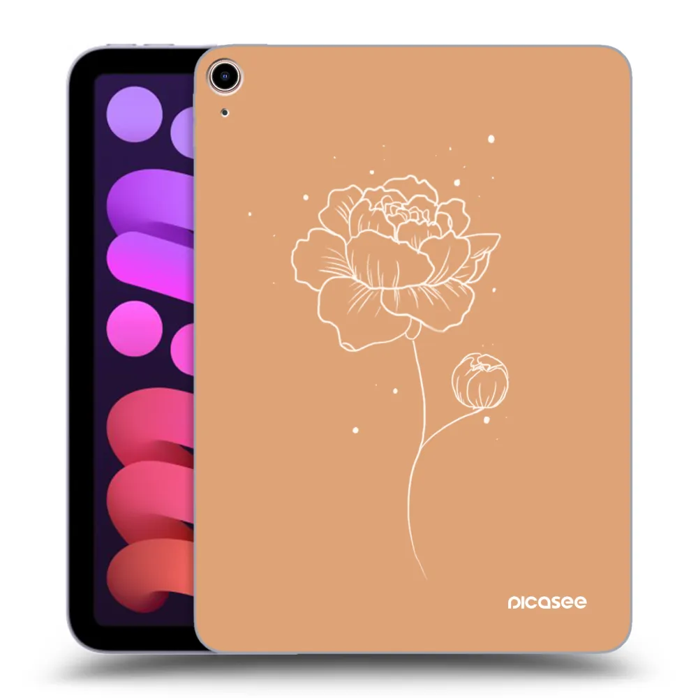 Picasee átlátszó szilikon tok az alábbi táblagépre Apple iPad mini 2021 (6. gen) - Peonies