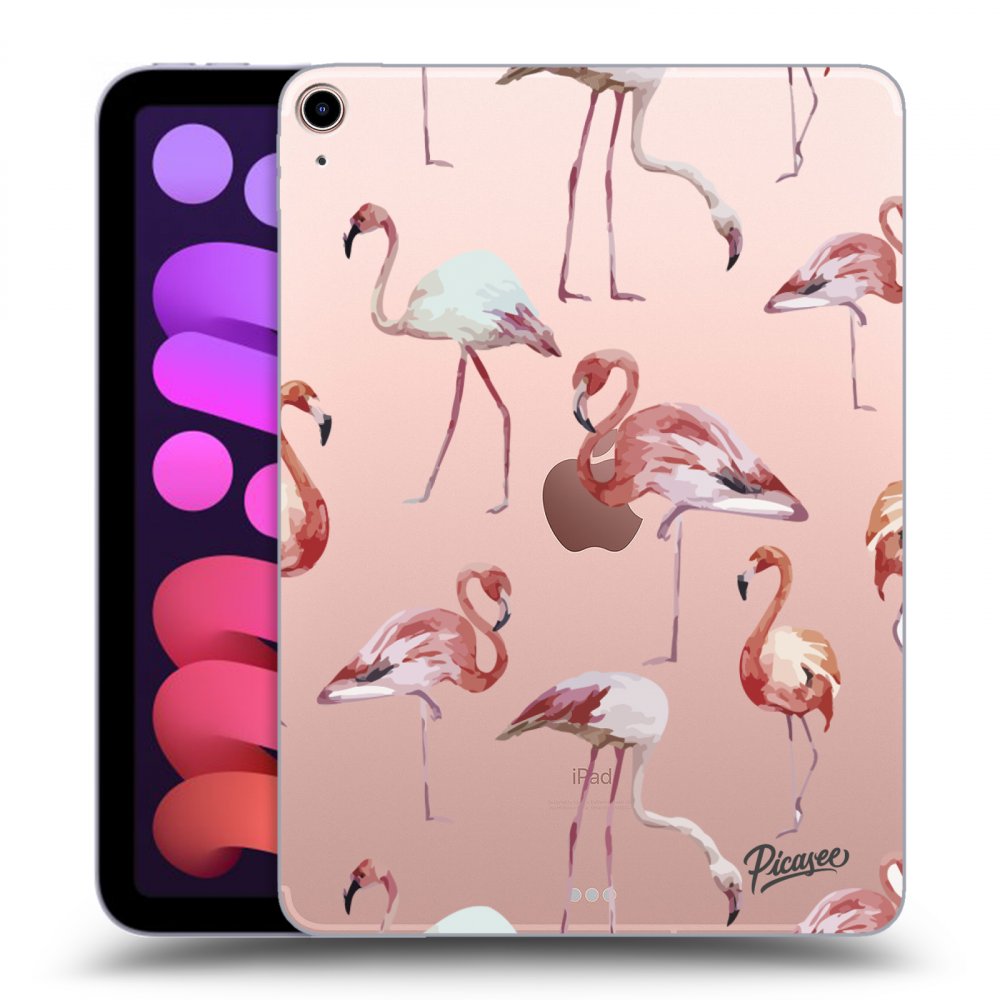 Picasee átlátszó szilikon tok az alábbi táblagépre Apple iPad mini 2021 (6. gen) - Flamingos