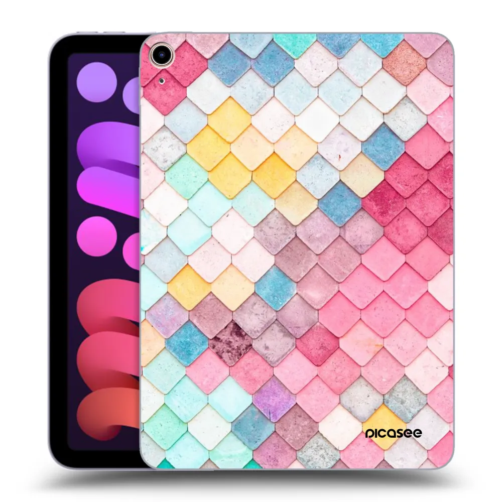 Picasee átlátszó szilikon tok az alábbi táblagépre Apple iPad mini 2021 (6. gen) - Colorful roof