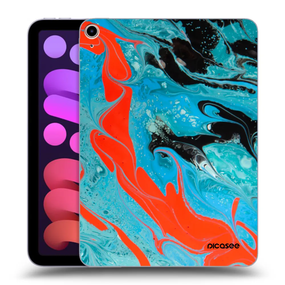 Picasee átlátszó szilikon tok az alábbi táblagépre Apple iPad mini 2021 (6. gen) - Blue Magma