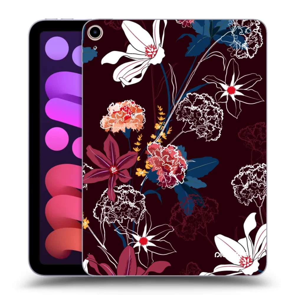 Picasee átlátszó szilikon tok az alábbi táblagépre Apple iPad mini 2021 (6. gen) - Dark Meadow