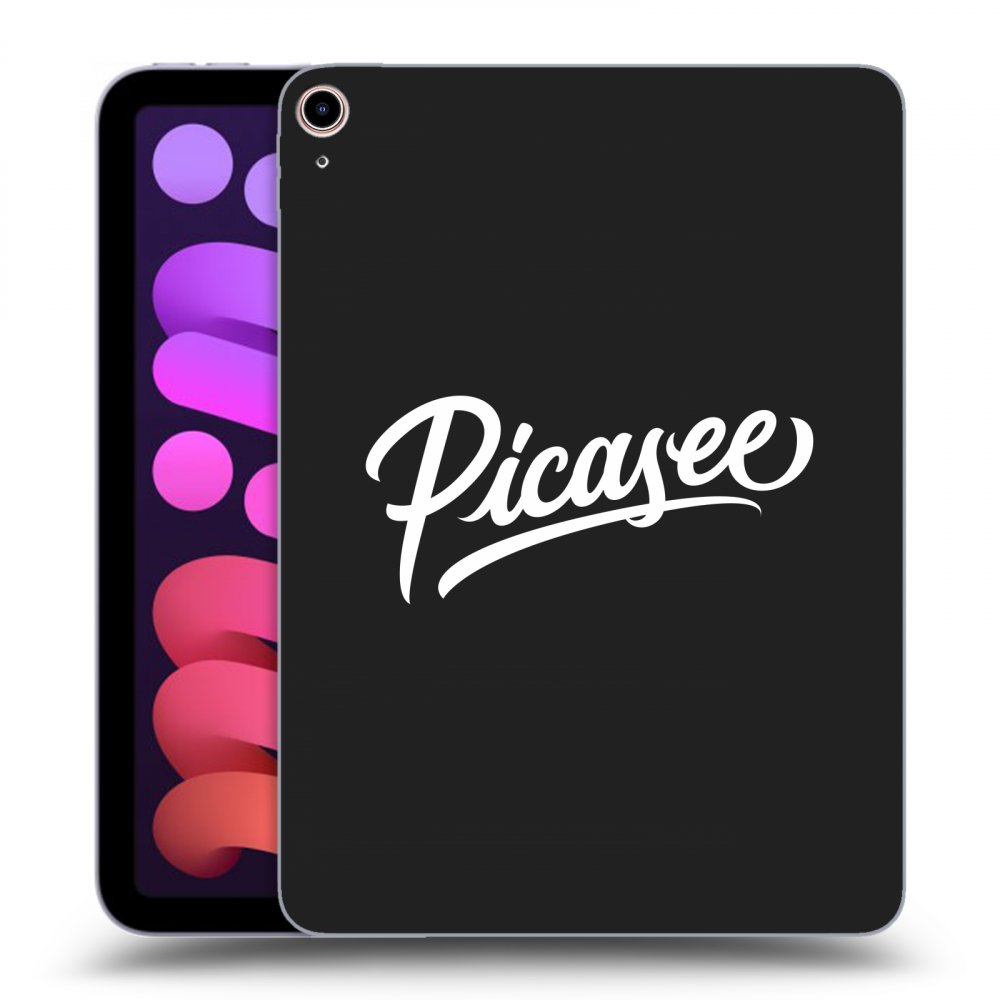 Picasee fekete szilikon tok az alábbi táblagépre Apple iPad mini 2021 (6. gen) - Picasee - old logo - white