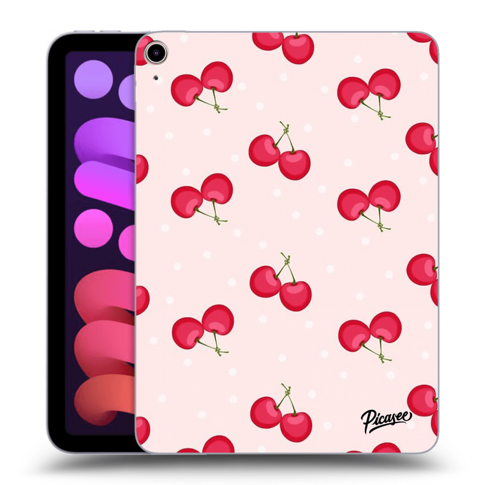 Picasee fekete szilikon tok az alábbi táblagépre Apple iPad mini 2021 (6. gen) - Cherries