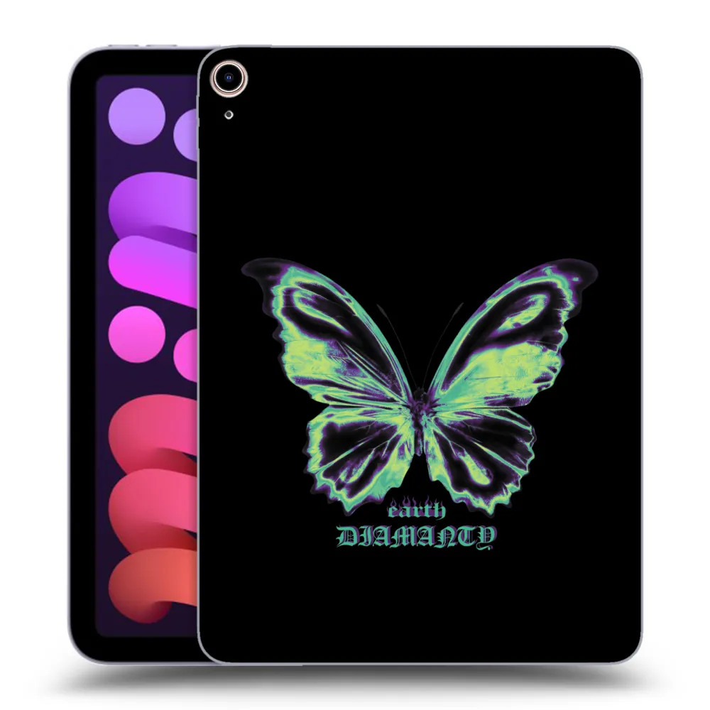Picasee átlátszó szilikon tok az alábbi táblagépre Apple iPad mini 2021 (6. gen) - Diamanty Blue