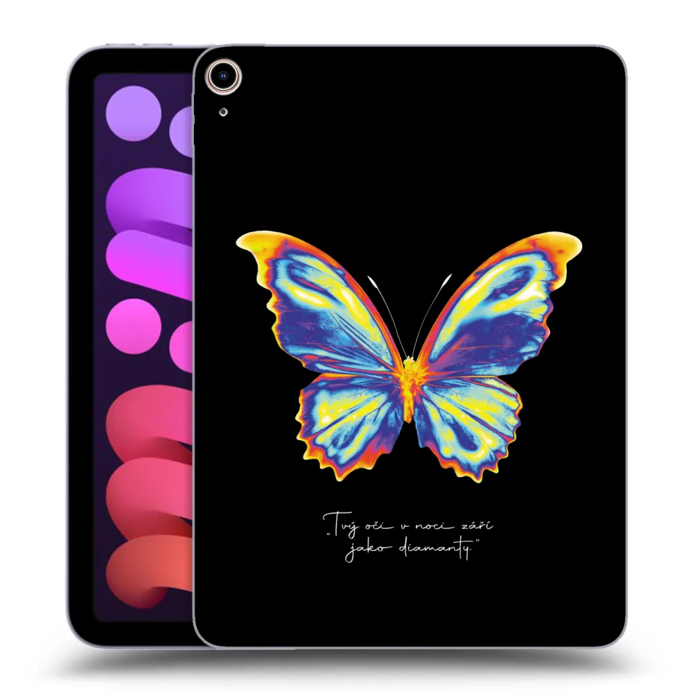 Picasee átlátszó szilikon tok az alábbi táblagépre Apple iPad mini 2021 (6. gen) - Diamanty Black