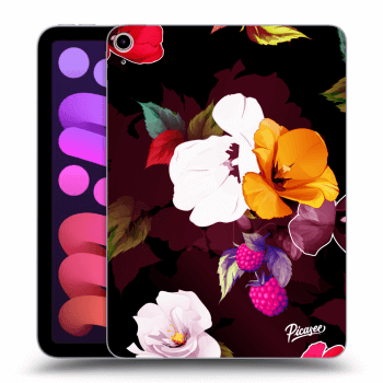 Picasee átlátszó szilikon tok az alábbi táblagépre Apple iPad mini 2021 (6. gen) - Flowers and Berries