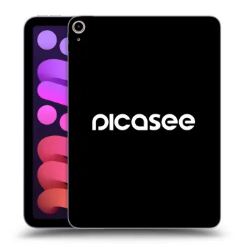 Picasee fekete szilikon tok az alábbi táblagépre Apple iPad mini 2021 (6. gen) - Picasee - new logo - white