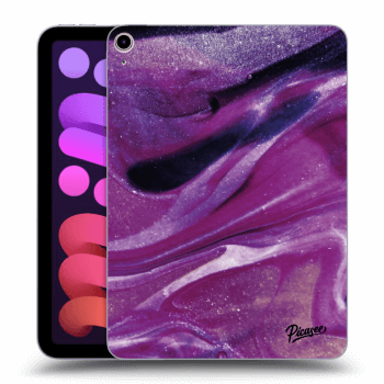 Picasee átlátszó szilikon tok az alábbi táblagépre Apple iPad mini 2021 (6. gen) - Purple glitter