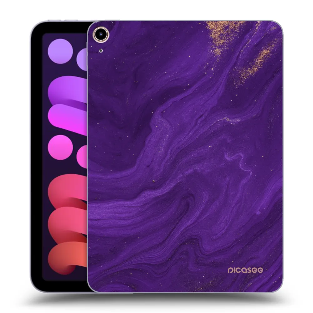 Picasee átlátszó szilikon tok az alábbi táblagépre Apple iPad mini 2021 (6. gen) - Purple
