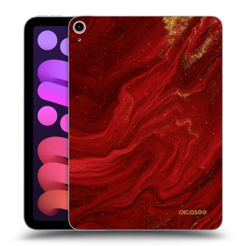 Picasee átlátszó szilikon tok az alábbi táblagépre Apple iPad mini 2021 (6. gen) - Red