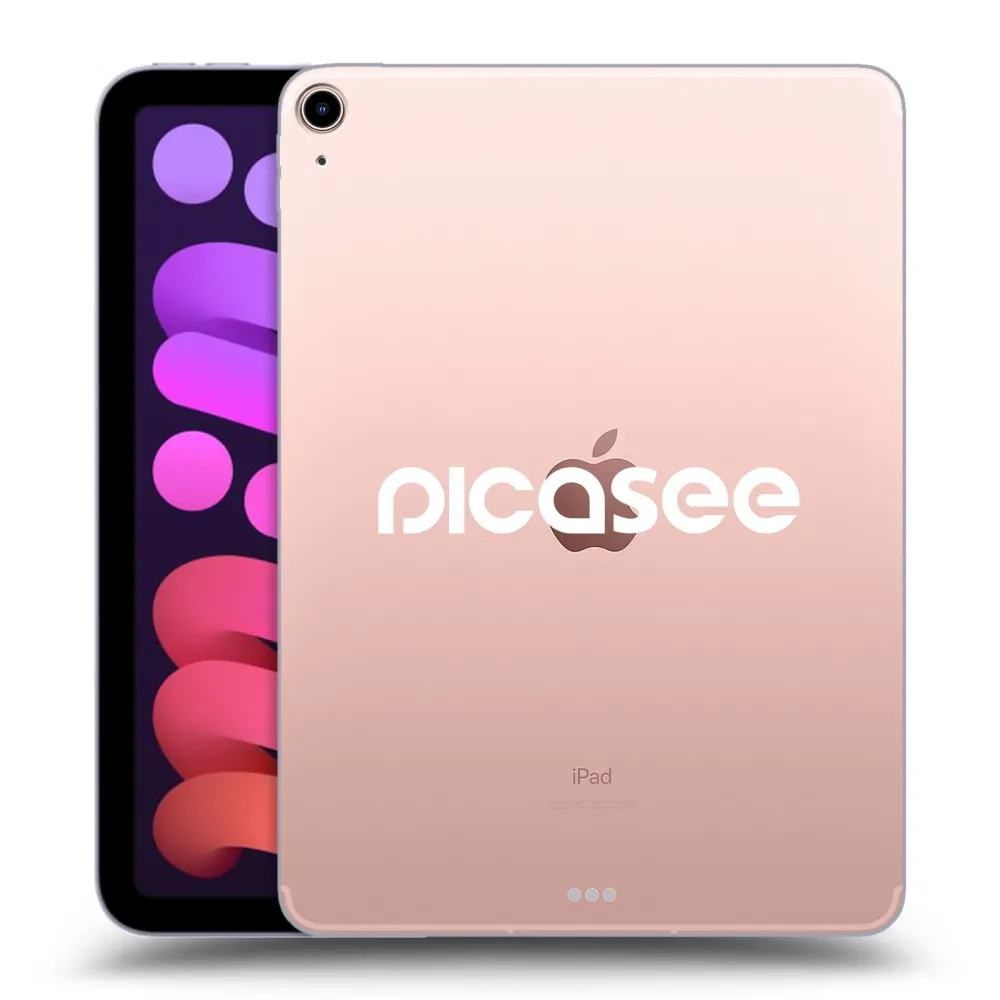 Picasee átlátszó szilikon tok az alábbi táblagépre Apple iPad mini 2021 (6. gen) - Picasee - new logo - white