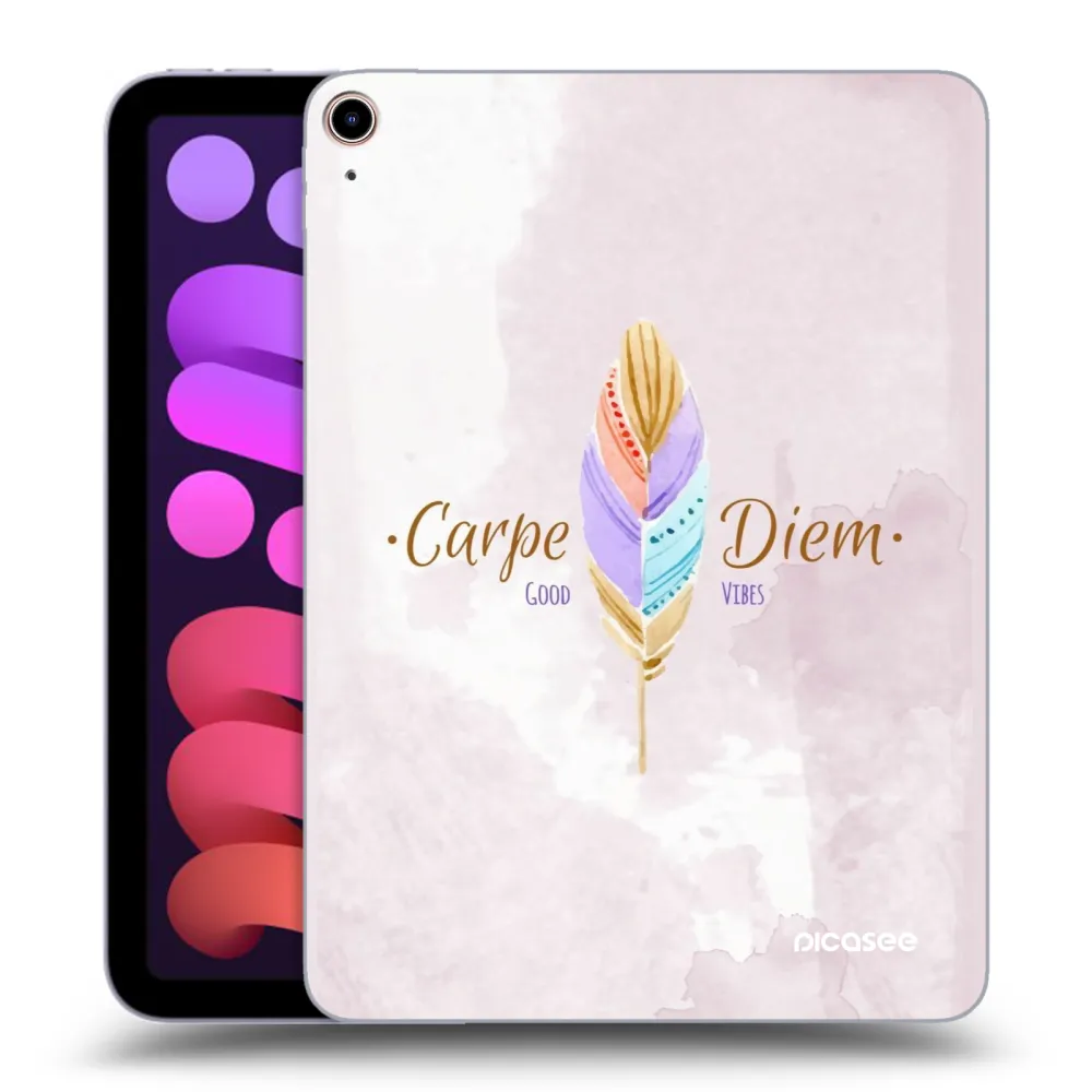 Picasee átlátszó szilikon tok az alábbi táblagépre Apple iPad mini 2021 (6. gen) - Carpe Diem