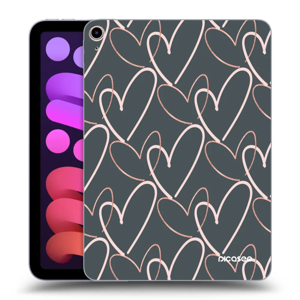 Picasee átlátszó szilikon tok az alábbi táblagépre Apple iPad mini 2021 (6. gen) - Lots of love