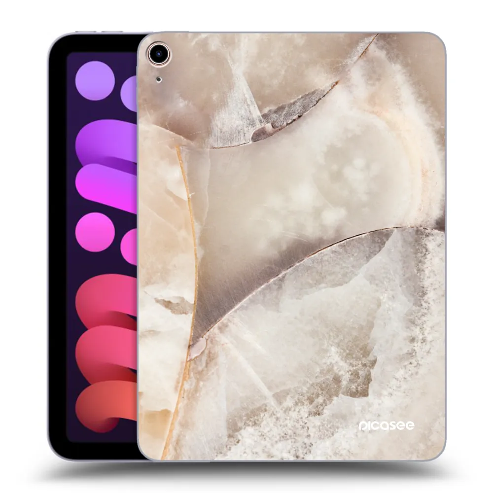 Picasee átlátszó szilikon tok az alábbi táblagépre Apple iPad mini 2021 (6. gen) - Cream marble