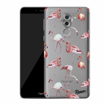 Picasee átlátszó szilikon tok az alábbi mobiltelefonokra Honor 6X - Flamingos