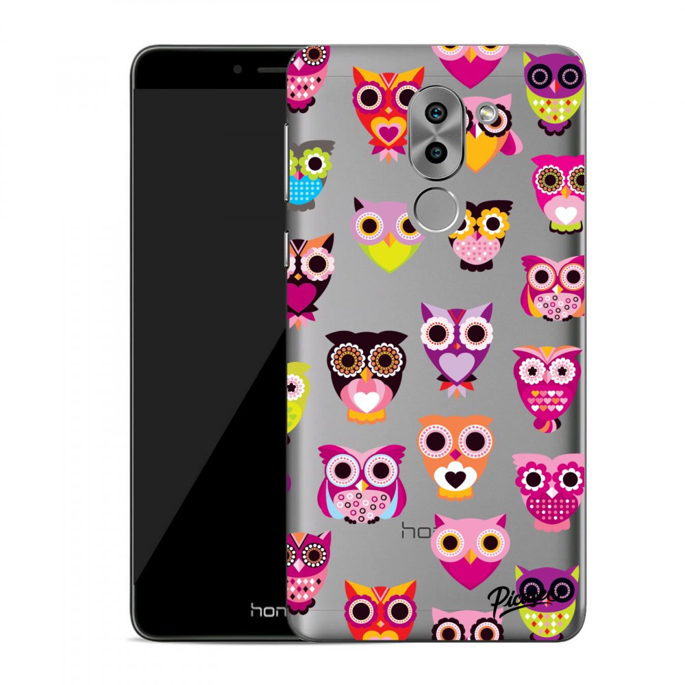Picasee átlátszó szilikon tok az alábbi mobiltelefonokra Honor 6X - Owls