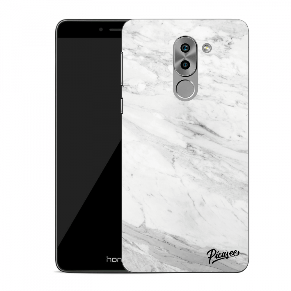 Picasee műanyag átlátszó tok az alábbi mobiltelefonokra Honor 6X - White marble