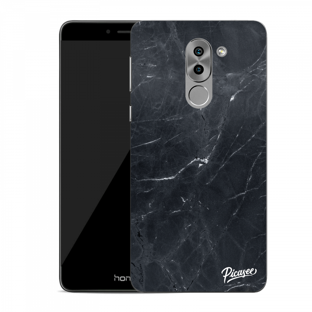 Picasee műanyag átlátszó tok az alábbi mobiltelefonokra Honor 6X - Black marble