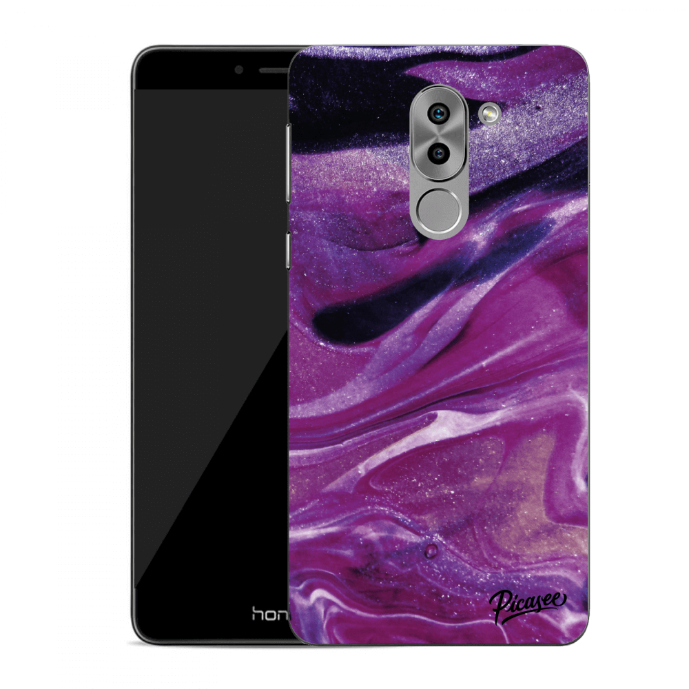 Picasee műanyag átlátszó tok az alábbi mobiltelefonokra Honor 6X - Purple glitter