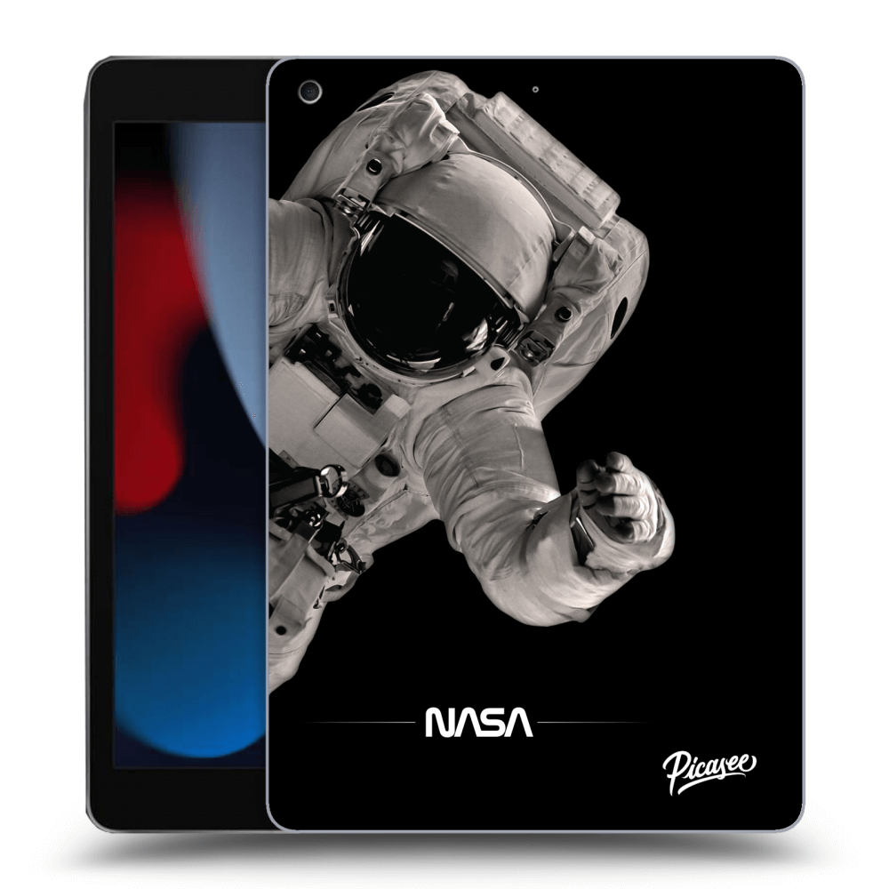 Picasee fekete szilikon tok az alábbi táblagépre Apple iPad 10.2" 2021 (9. gen) - Astronaut Big