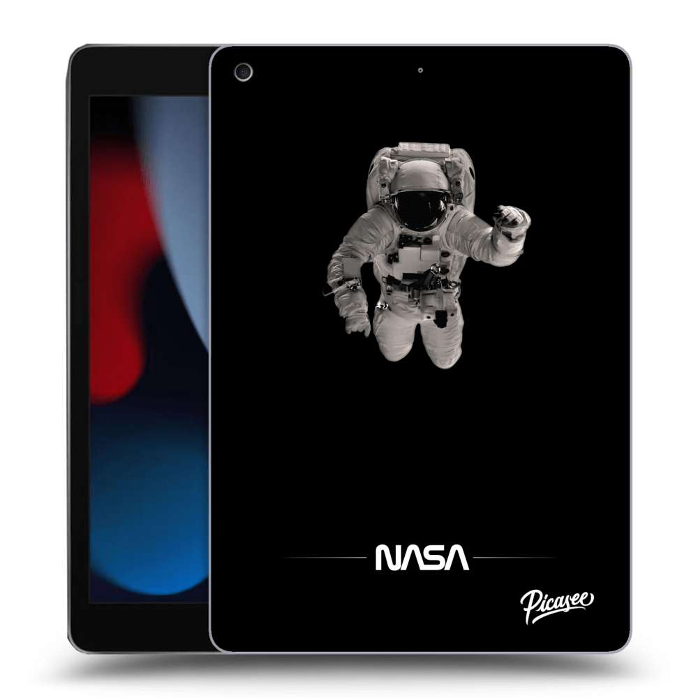 Picasee fekete szilikon tok az alábbi táblagépre Apple iPad 10.2" 2021 (9. gen) - Astronaut Minimal