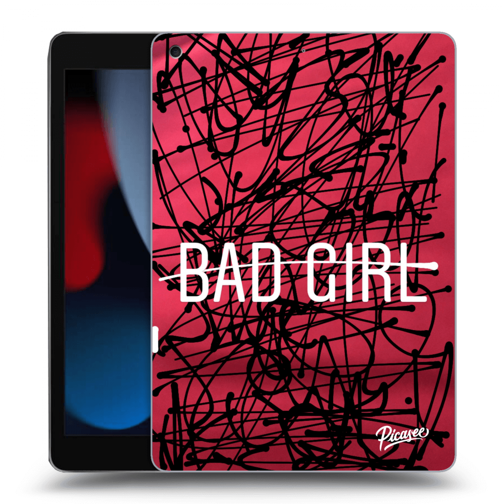 Picasee fekete szilikon tok az alábbi táblagépre Apple iPad 10.2" 2021 (9. gen) - Bad girl