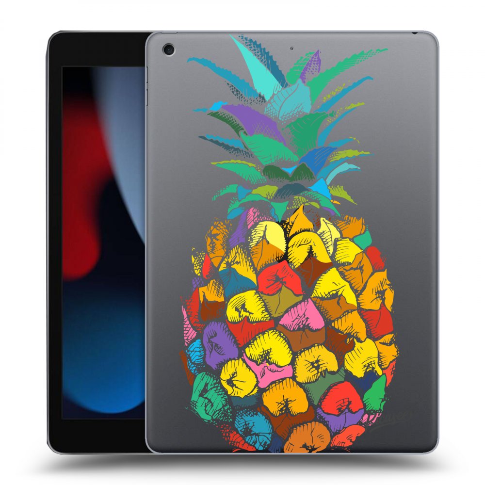 Picasee átlátszó szilikon tok az alábbi táblagépre Apple iPad 10.2" 2021 (9. gen) - Pineapple