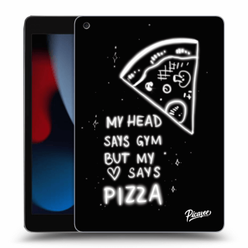Picasee fekete szilikon tok az alábbi táblagépre Apple iPad 10.2" 2021 (9. gen) - Pizza