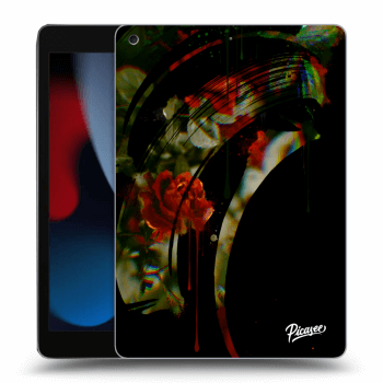 Picasee átlátszó szilikon tok az alábbi táblagépre Apple iPad 10.2" 2021 (9. gen) - Roses black